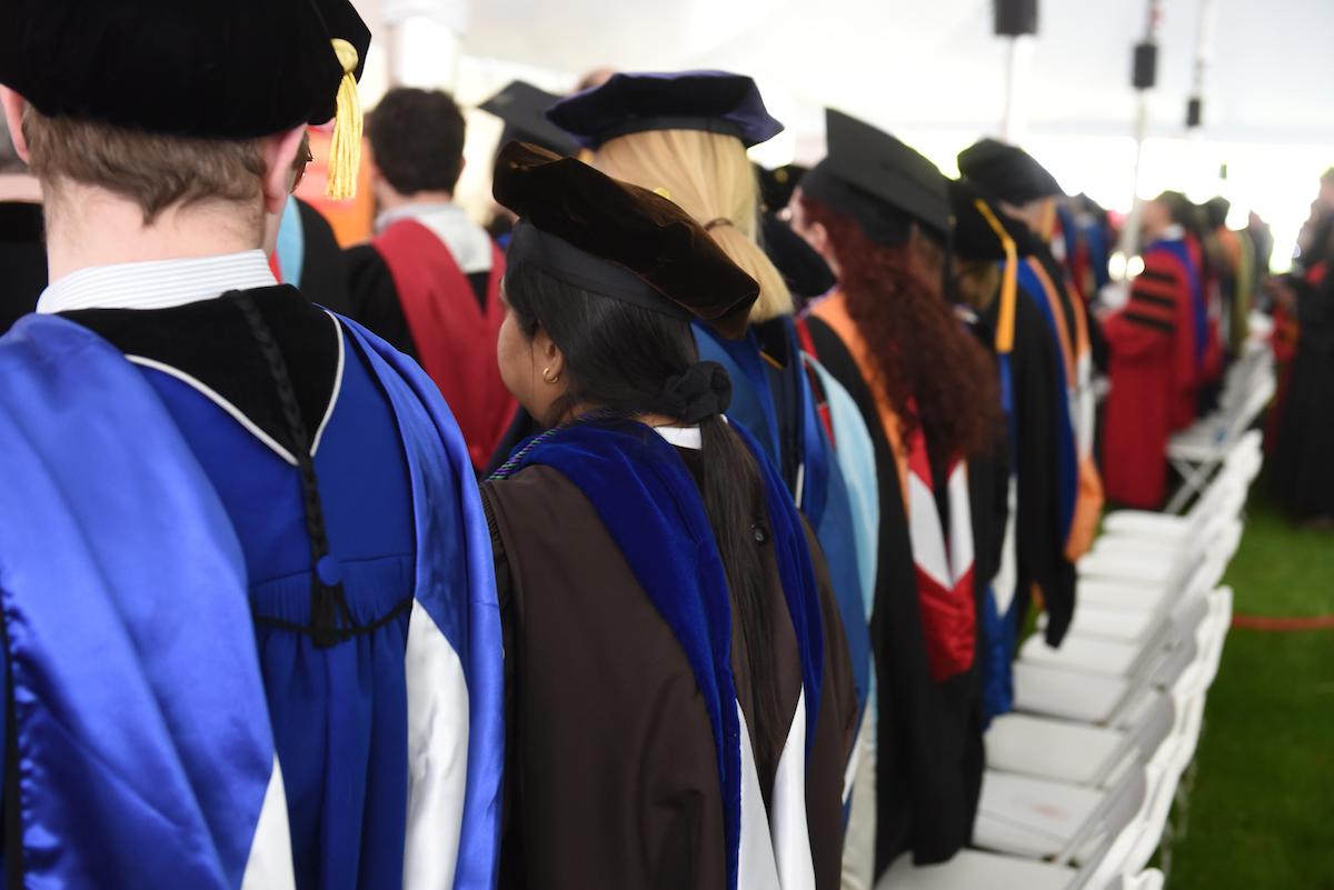 Students at Commencement